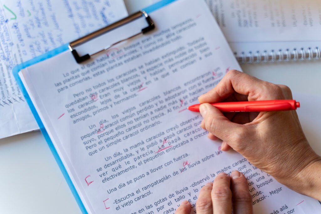 corrección textos